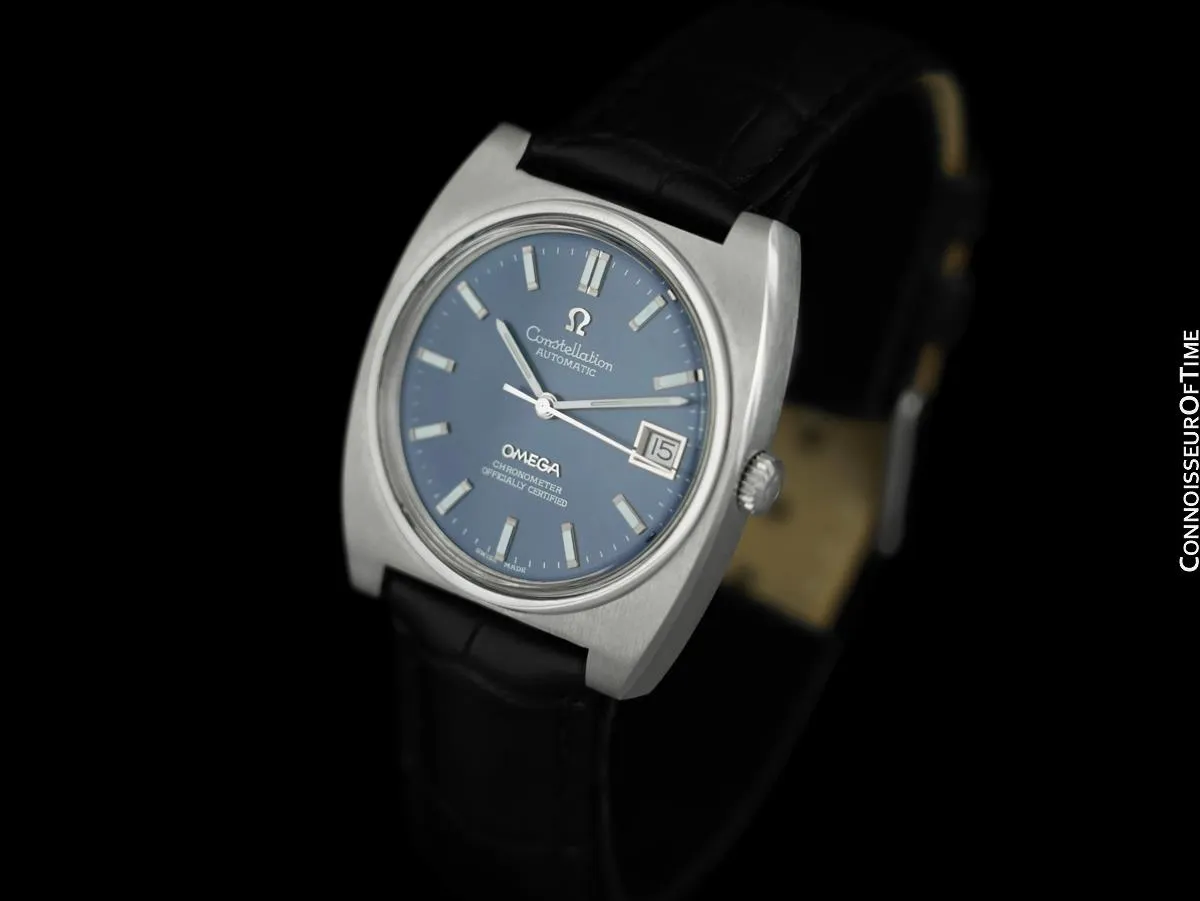 1969 Omega Constellation Vintage Mens Large Automatic Chronometer Watch, Date - Stainless Steel