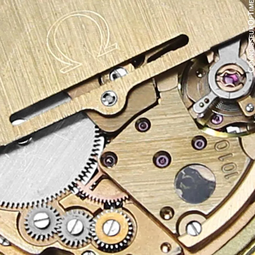1970's Omega Seamaster Vintage Mens Watch with Quick-Setting Date - 18K Gold Plated & Stainless Steel