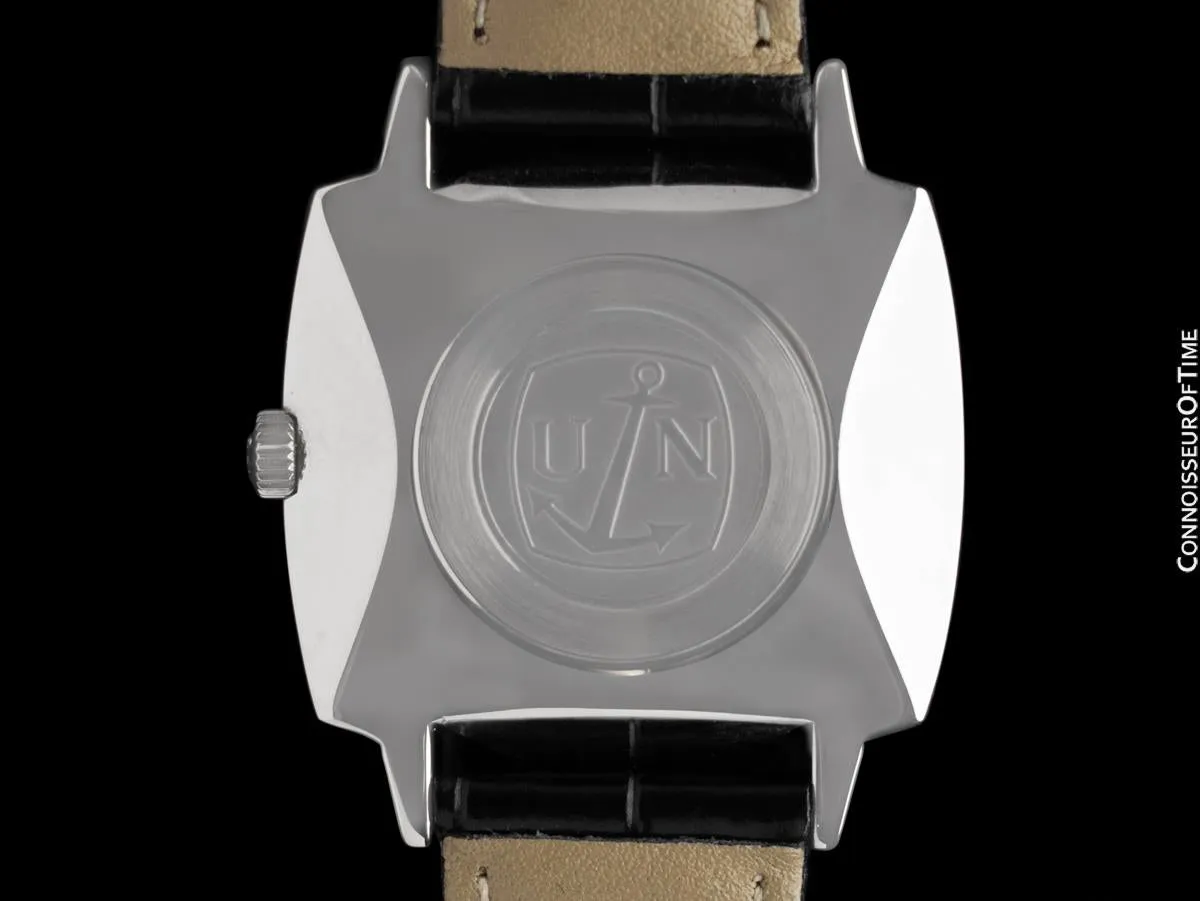 1970's Ulysse Nardin Vintage Mens Retro Automatic Watch - Stainless Steel
