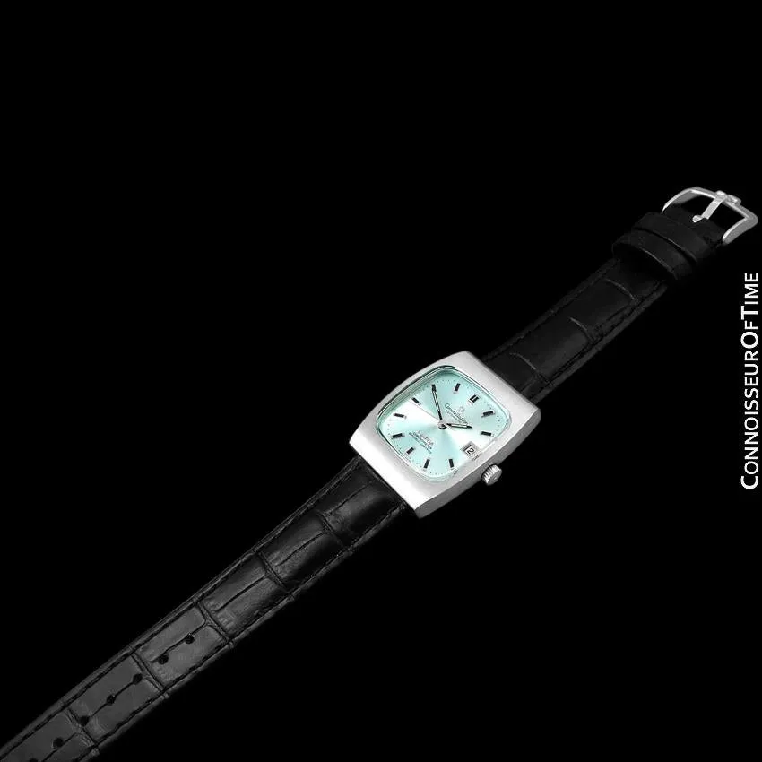 1972 Omega Constellation Mens Automatic Chronometer Watch with Tiffany Blue Dial - Stainless Steel