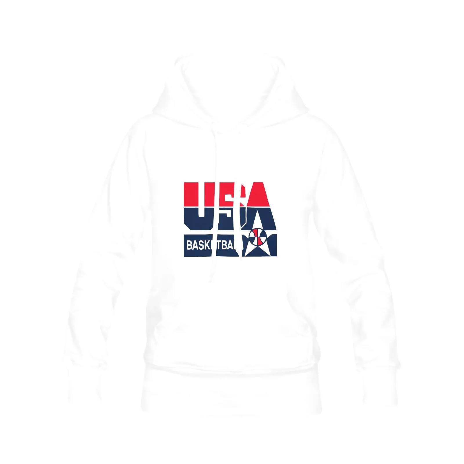 1992 Olympics USA Basketball Logo Men's Classic Hoodie Multi-color