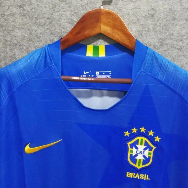 2018 Men Brazil Jersey Stadium Away Soccer Jersey World Cup Jersey Player
