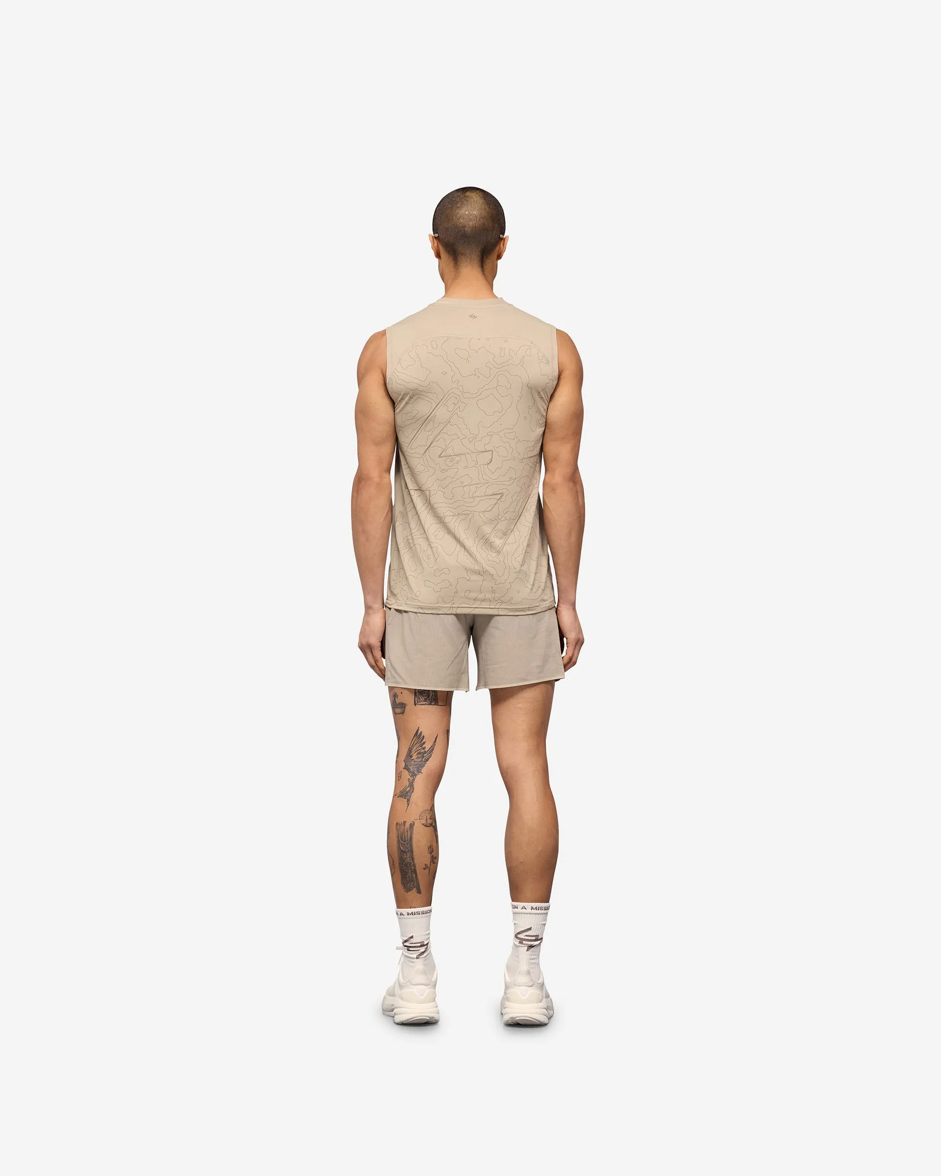 247 Contour Run Tank - Pebble