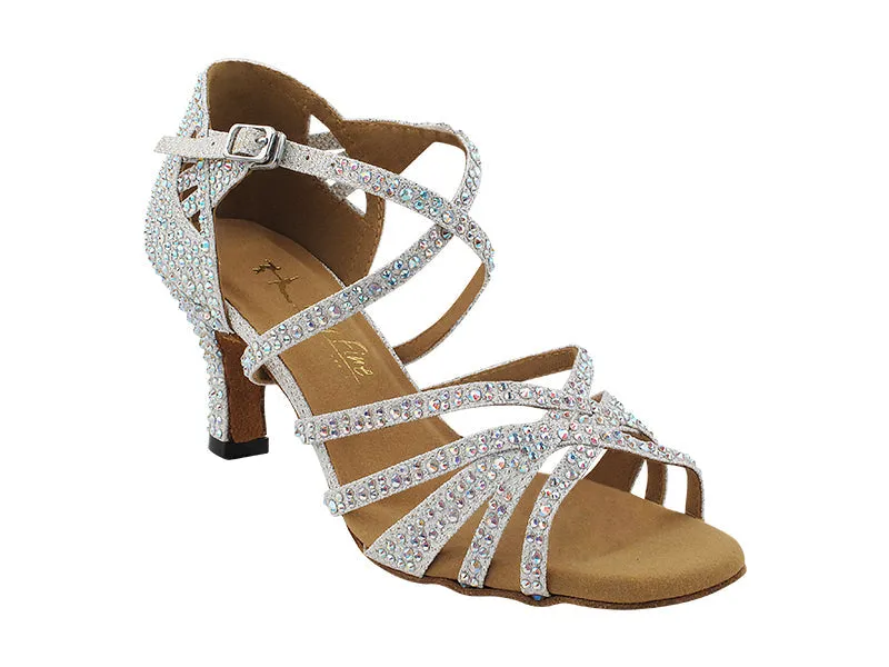 3037Bling White Glitter Satin