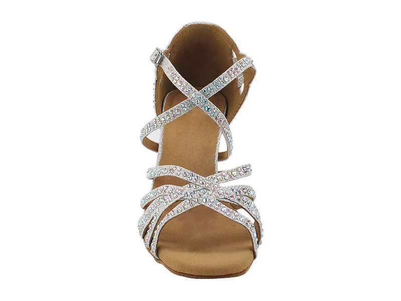 3037Bling White Glitter Satin