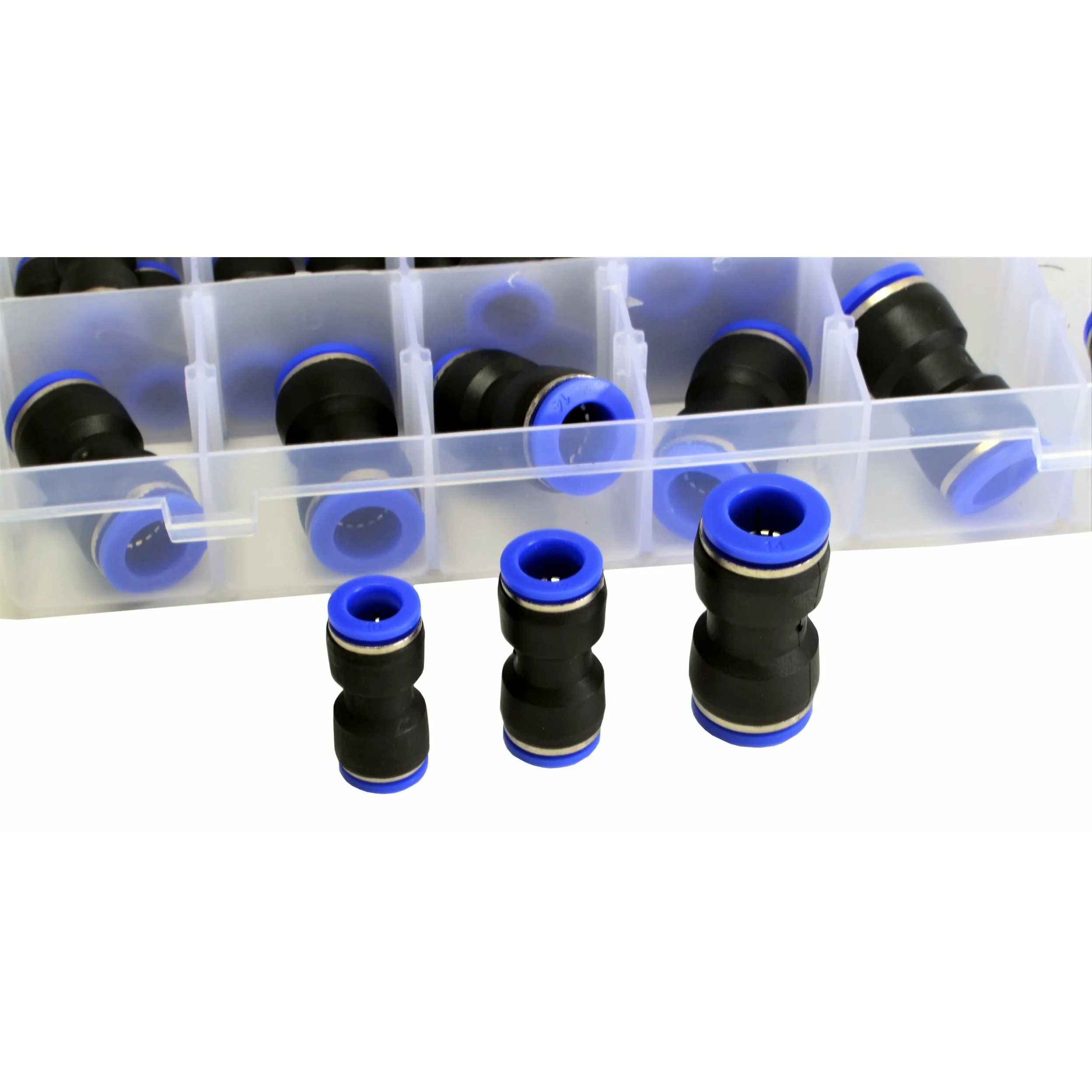 58 pc Pushfit air joiner Metric Quick Connect Grab Kit Assortment