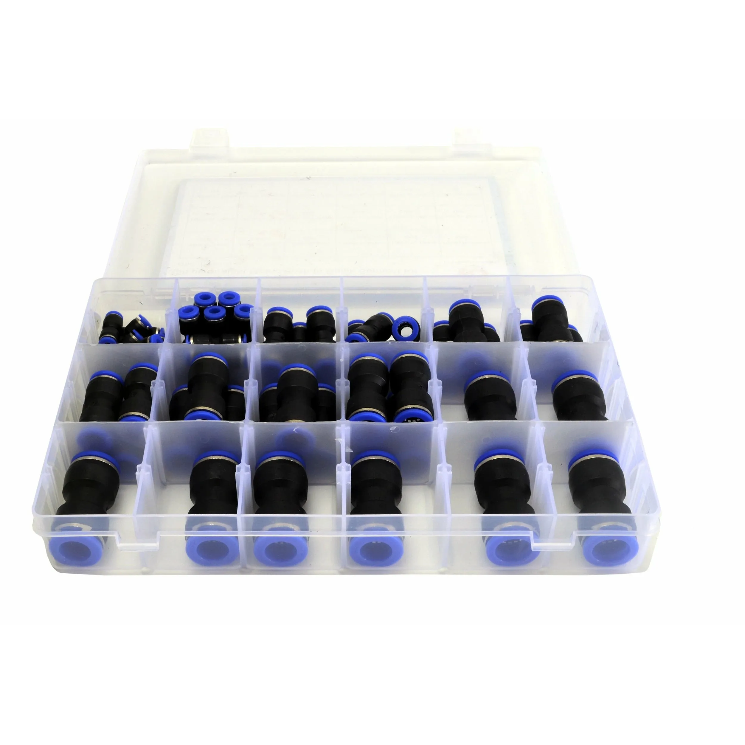 58 pc Pushfit air joiner Metric Quick Connect Grab Kit Assortment