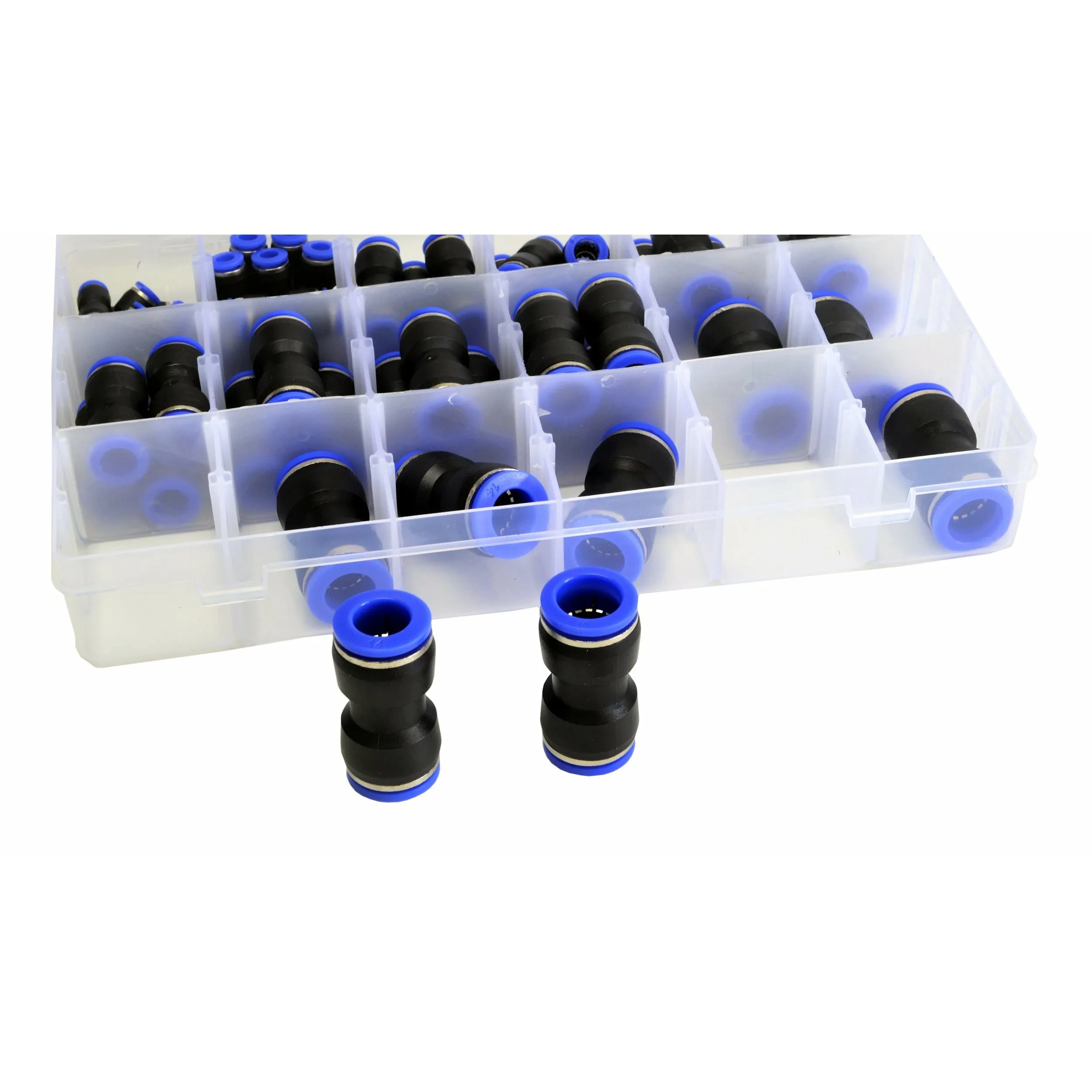58 pc Pushfit air joiner Metric Quick Connect Grab Kit Assortment