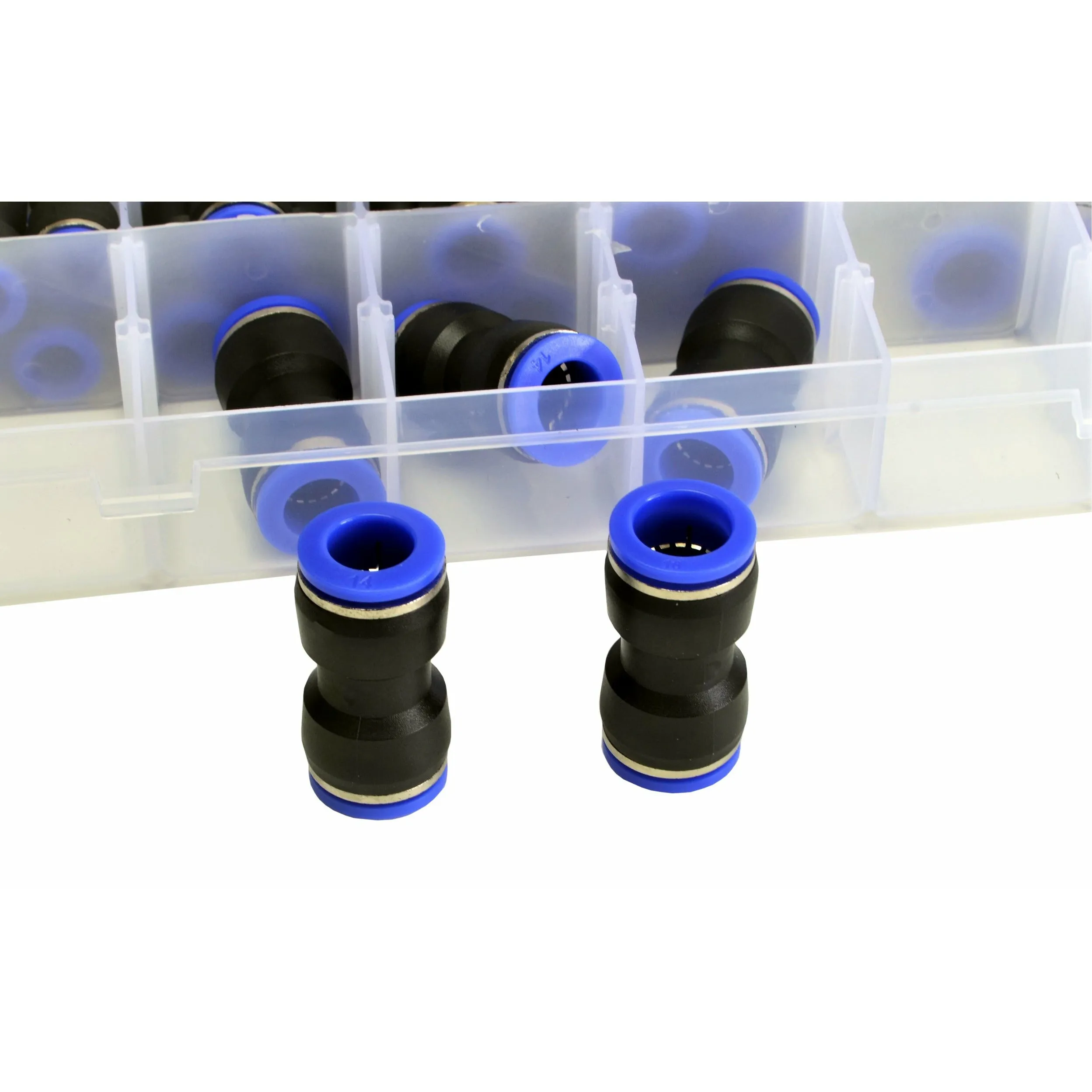 58 pc Pushfit air joiner Metric Quick Connect Grab Kit Assortment