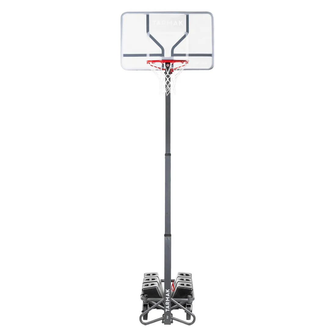 Adjustable Basketball Hoop By Tarmak - Adjustable From 2.4m To 3.05m
