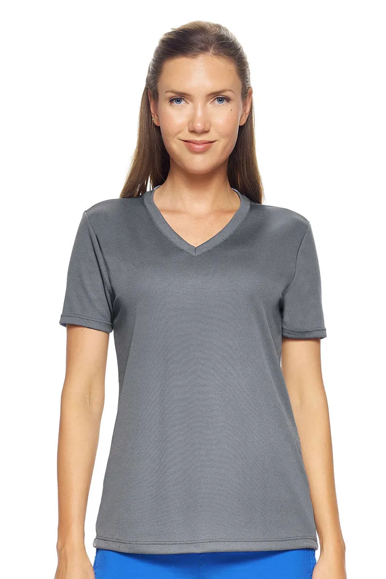 AJ202 Oxymesh™ V-Neck Tech Tee - Imported