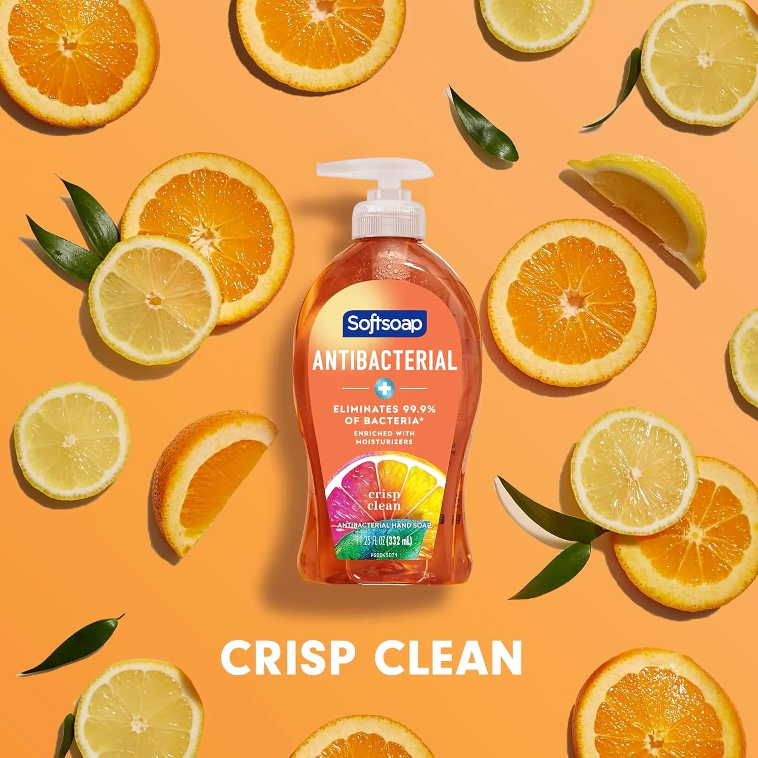 Antibacterial Liquid Hand Soap, Crisp Clean Scent Hand Soap, 11.25 Ounce, 6 Pack