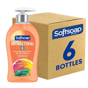 Antibacterial Liquid Hand Soap, Crisp Clean Scent Hand Soap, 11.25 Ounce, 6 Pack