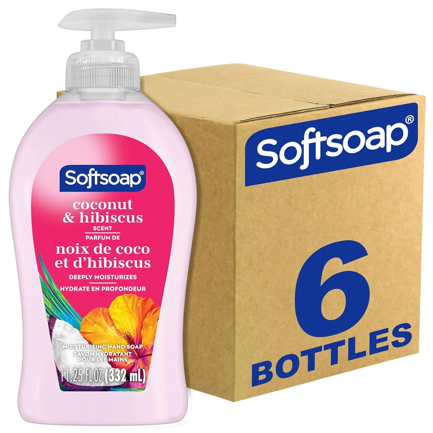 Antibacterial Liquid Hand Soap, Crisp Clean Scent Hand Soap, 11.25 Ounce, 6 Pack