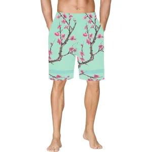 Arizona Green Tea Pattern All Over Print Basketball Shorts With Pockets