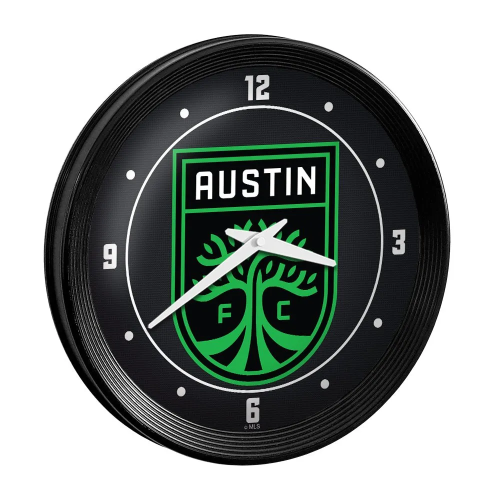 Austin FC: Ribbed Frame Wall Clock
