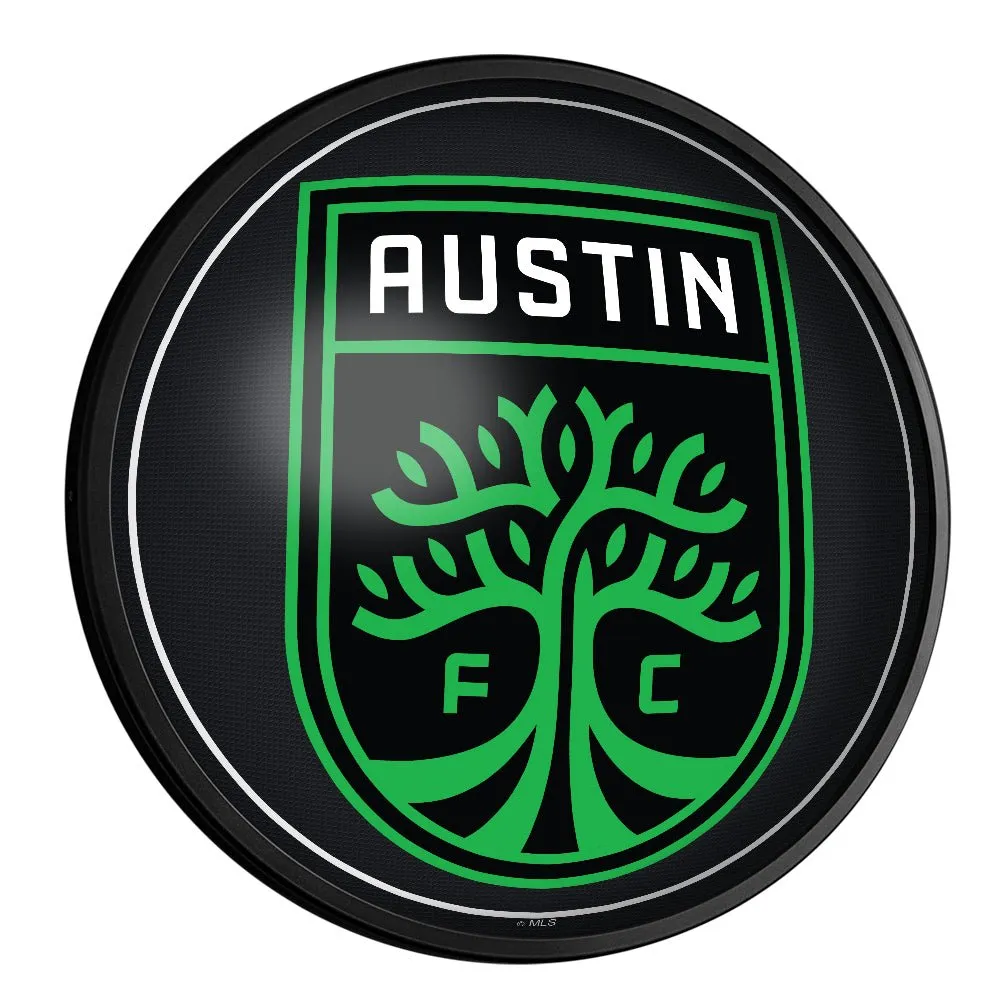 Austin FC: Round Slimline Lighted Wall Sign