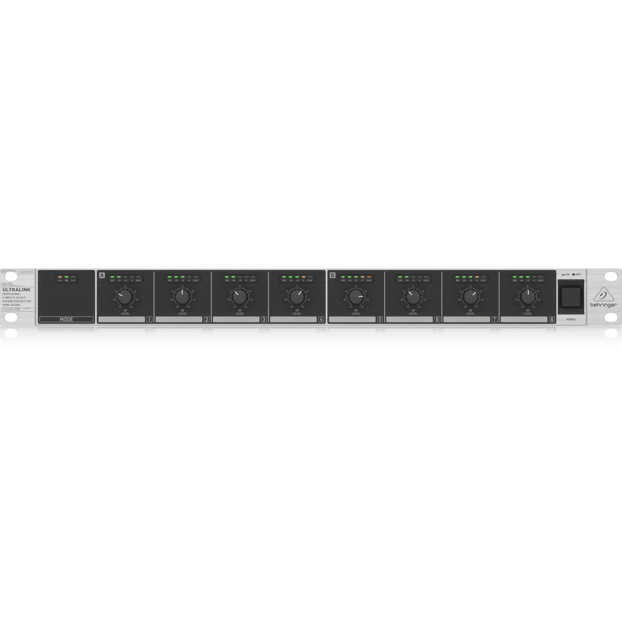 Behringer DS2800 Professional 2-Input 8-Output Distribution Splitter