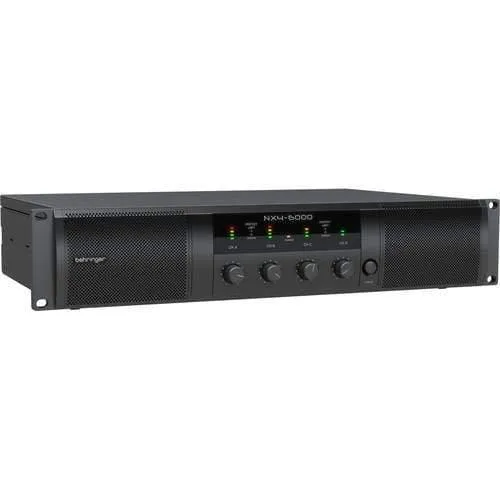 Behringer NX4-6000 Ultra-Lightweight 6000-Watt 4-Channel Class-D Power Amplifier with SmartSense