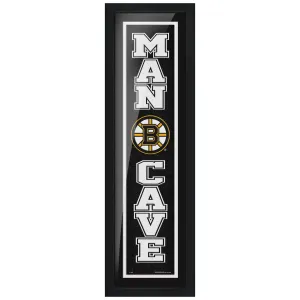 Boston Bruins 6x22 Team Man Cave Framed Artwork