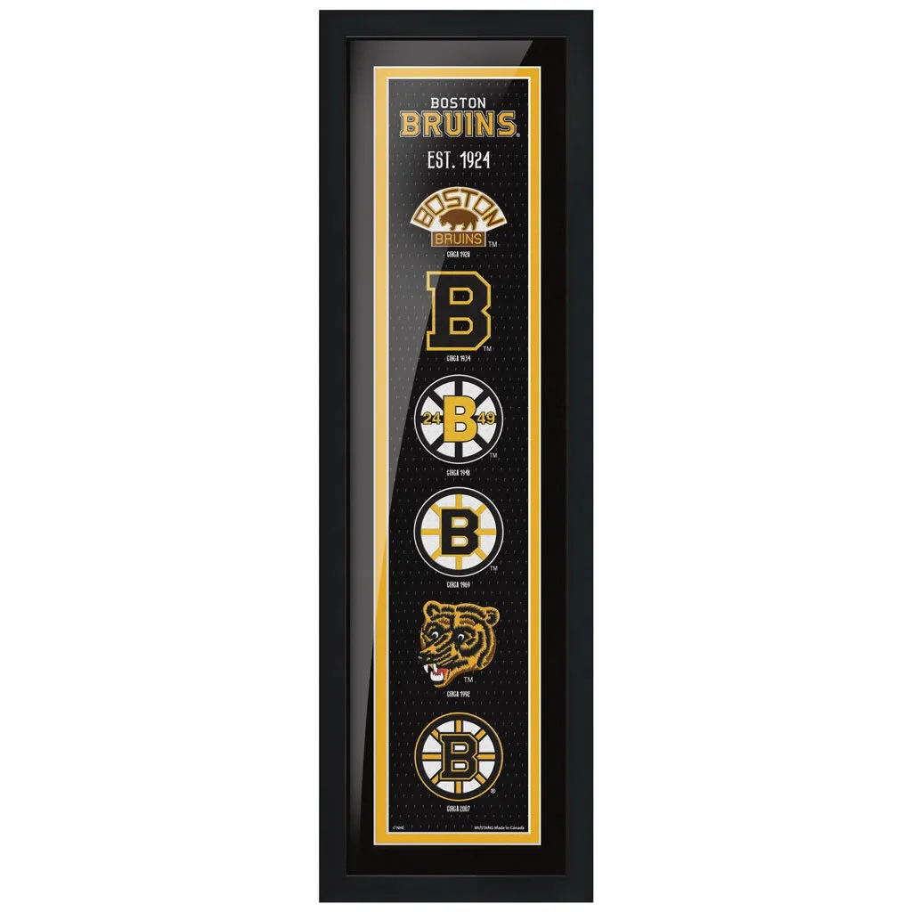 Boston Bruins 6x22 Tradition Framed Sign