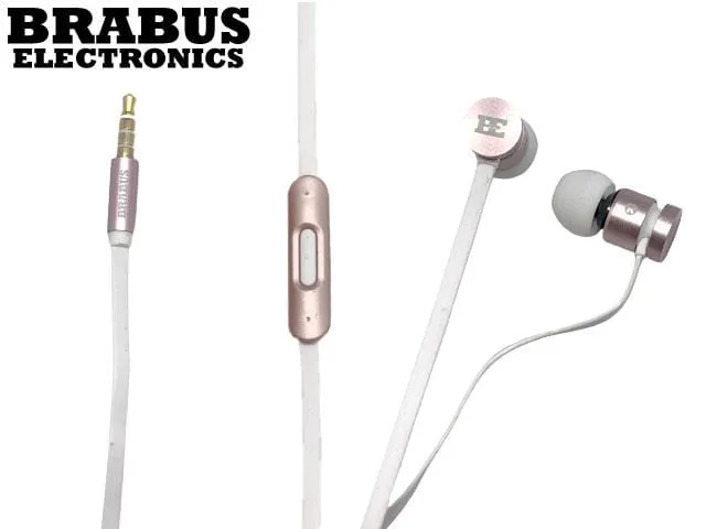 Brabus Electronics Wired Earphones with Deep Bass and Crystal Clear Audio
