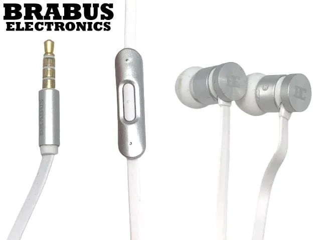 Brabus Electronics Wired Earphones with Deep Bass and Crystal Clear Audio