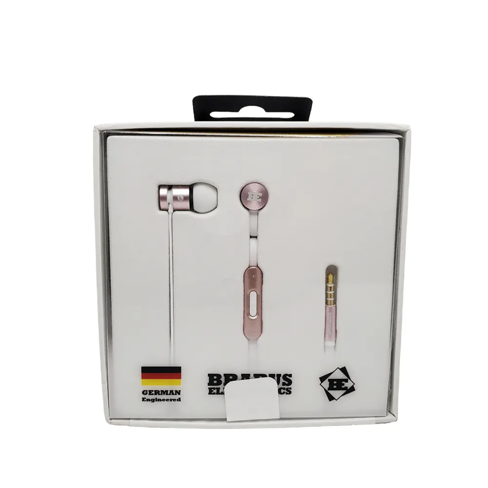 Brabus Electronics Wired Earphones with Deep Bass and Crystal Clear Audio