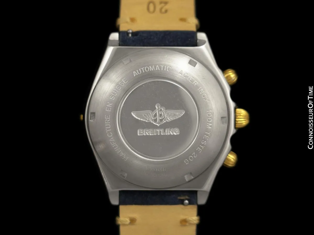 Breitling Windrider Chronomat Mens Chronograph Watch, B13048 - Stainless Steel & 18K Gold