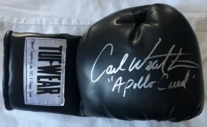 Carl Weathers Autographed TUFFWEAR Black Boxing Glove "Apollo Creed"