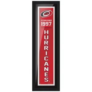 Carolina Hurricanes 6x22 Established Framed Sign