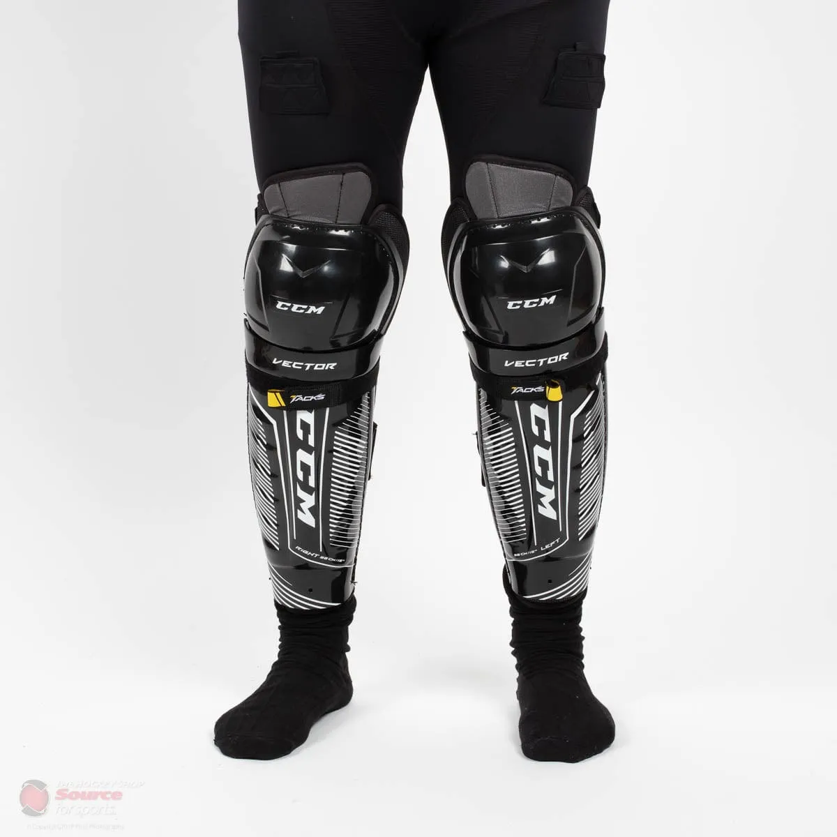 CCM Tacks Vector Senior Hockey Shin Guards - 2020