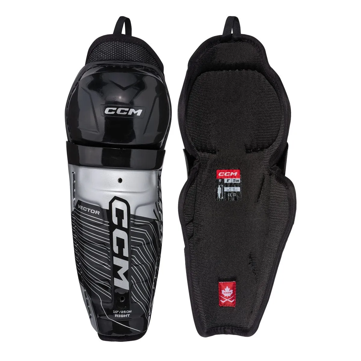 CCM Tacks Vector Youth Hockey Shin Guards