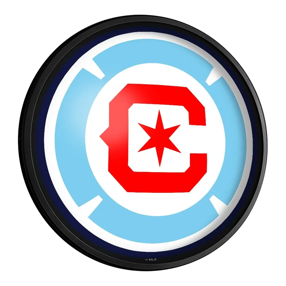 Chicago Fire: Round Slimline Lighted Wall Sign