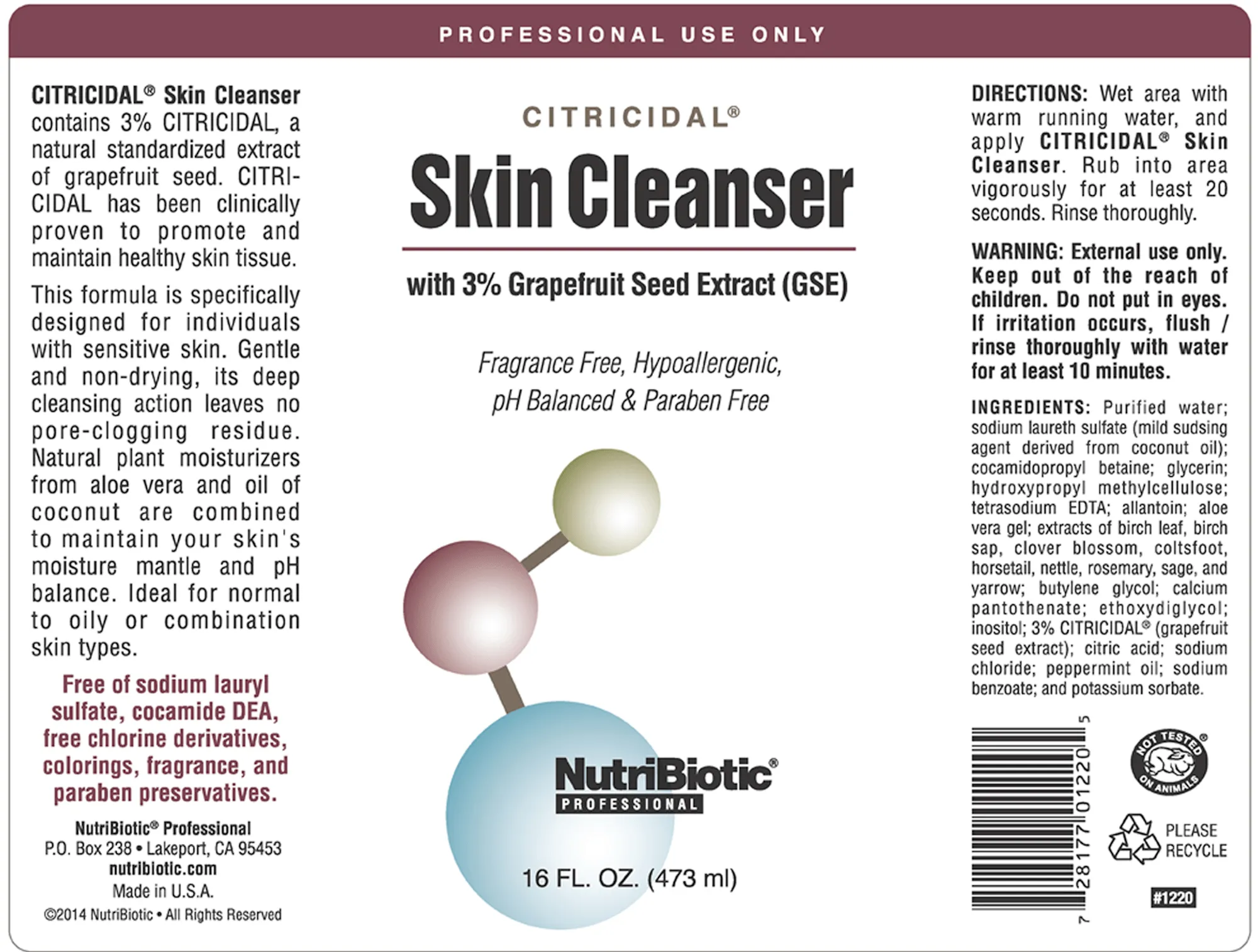 Citricidal Skin Cleanser