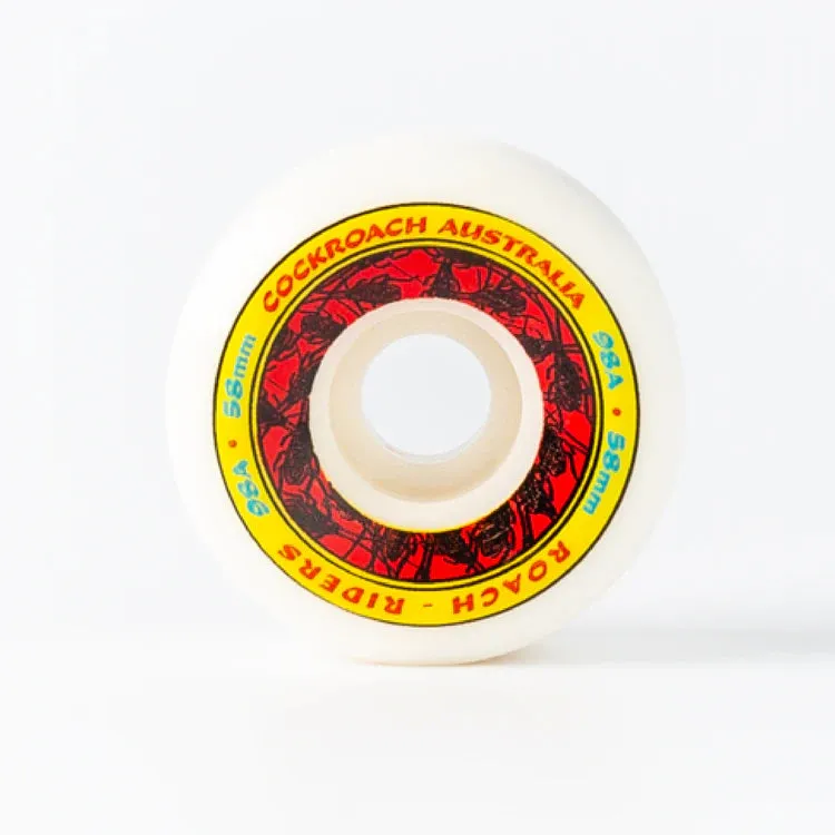 COCKROACH WHEELS ROACH RIDERS 58mm 98A PACK OF 4