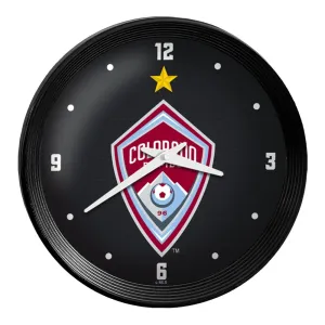 Colorado Rapids: Ribbed Frame Wall Clock