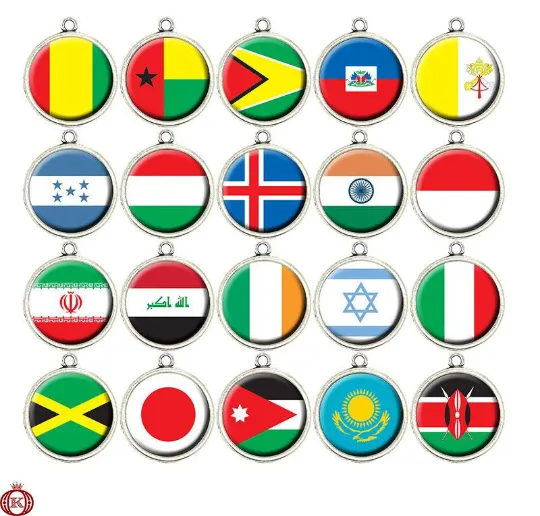 Country Flags of the World Charms G Thru P