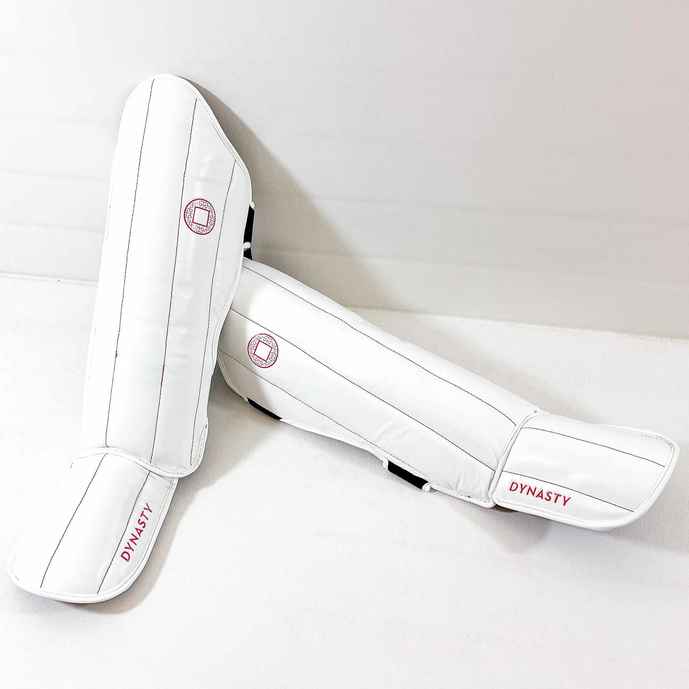 Dynasty Pro Striking Shin Guards (White / Red)
