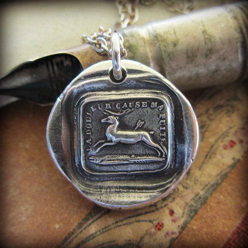 Endure Wax Seal Necklace- I Will Go On