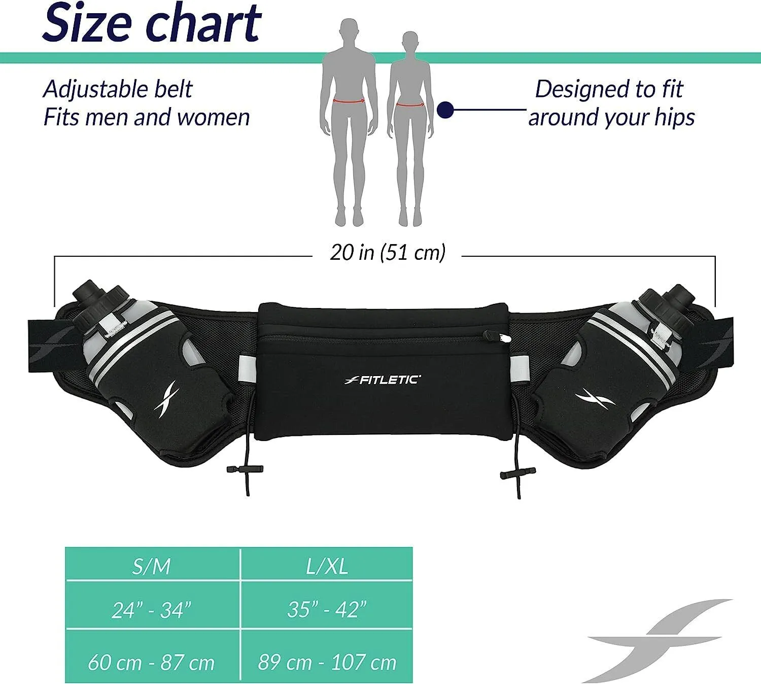 Fitletic Hydra 16 Hydration / Running Belt