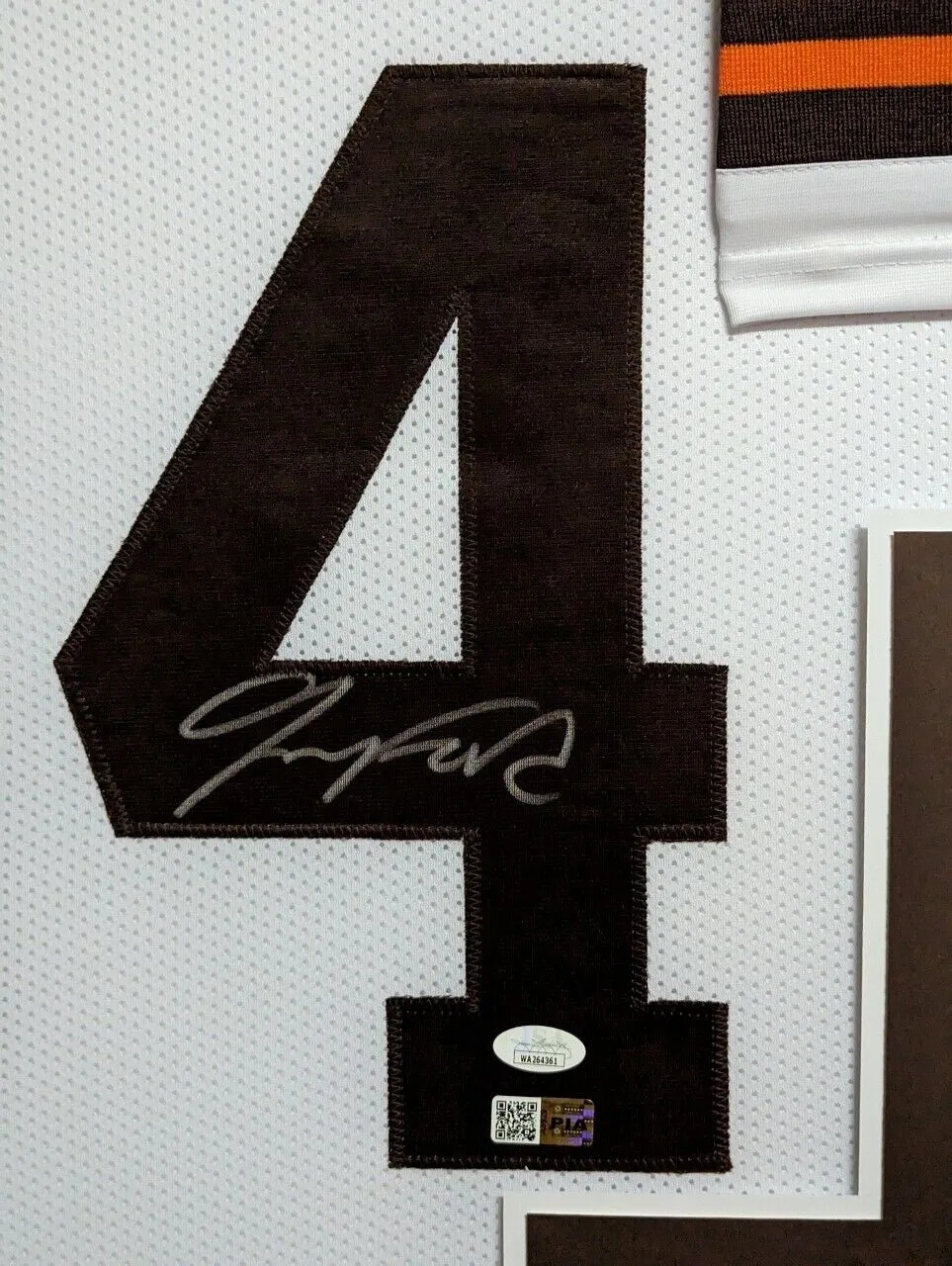FRAMED CLEVELAND BROWNS JEROME FORD AUTOGRAPHED SIGNED JERSEY JSA COA