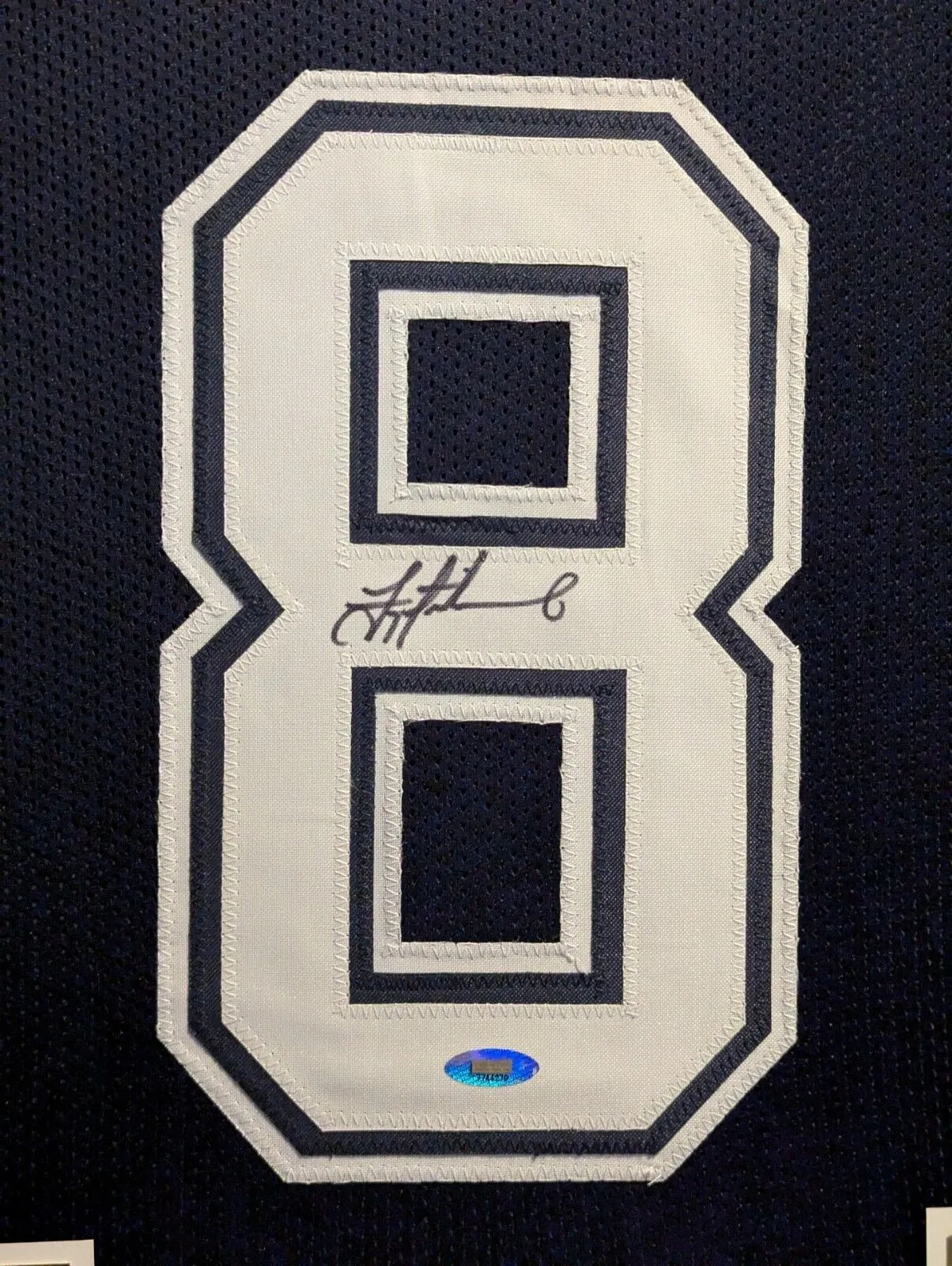 FRAMED DALLAS COWBOYS TROY AIKMAN AUTOGRAPHED SIGNED JERSEY TRISTAR HOLO