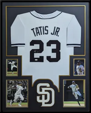 FRAMED FERNANDO TATIS JR AUTOGRAPHED SIGNED SAN DIEGO PADRES JERSEY JSA COA
