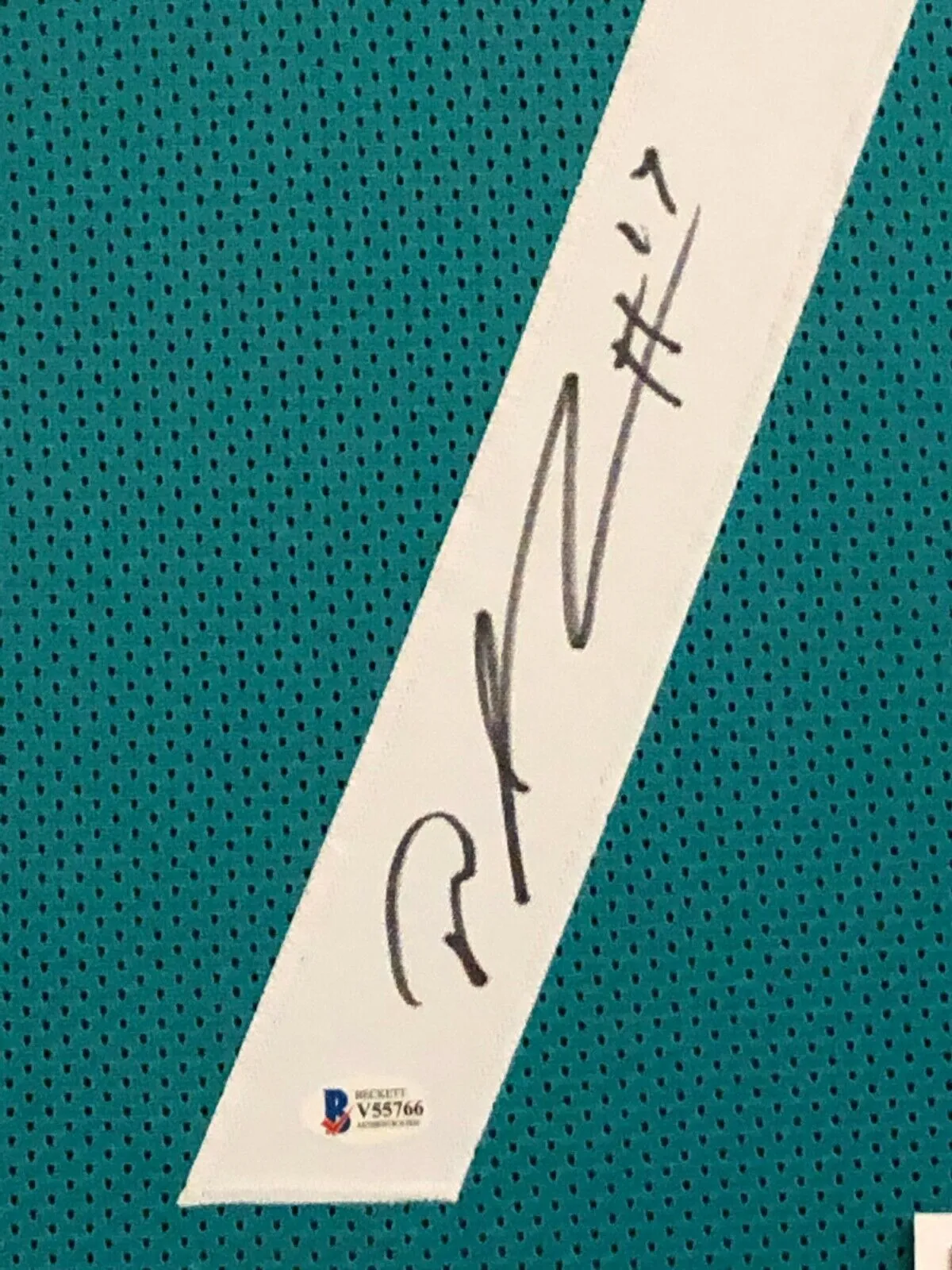 FRAMED JACKSONVILLE JAGUARS DJ CHARK AUTOGRAPHED SIGNED JERSEY BAS COA