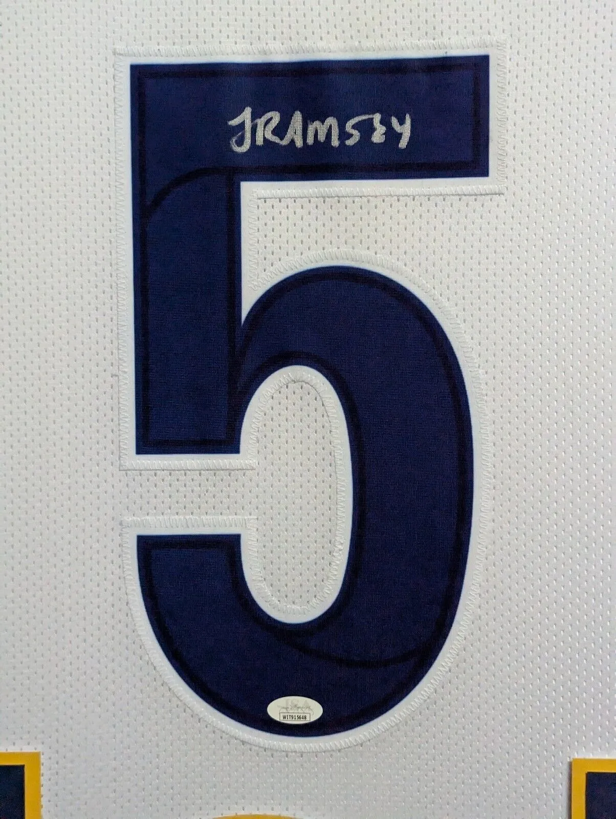 FRAMED LOS ANGELES RAMS JALEN RAMSEY AUTOGRAPHED SIGNED JERSEY JSA COA