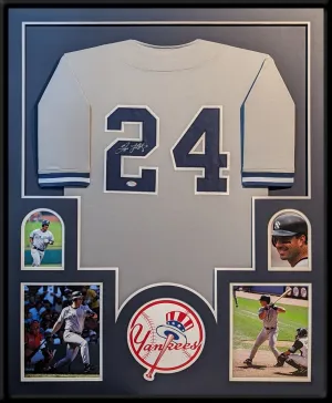 FRAMED NEW YORK YANKEES TINO MARTINEZ AUTOGRAPHED SIGNED JERSEY PSA DNA