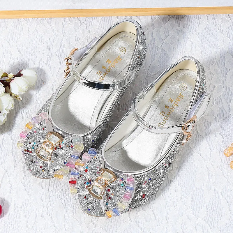 Girls princess leather shoes