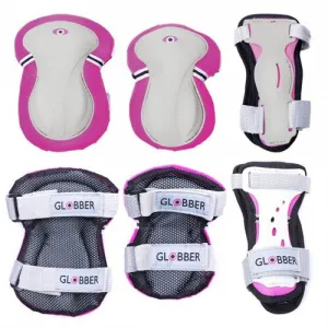 Globber Junior 3-in-1 Protective Gear (For Age 3 to 10 years) - Pink