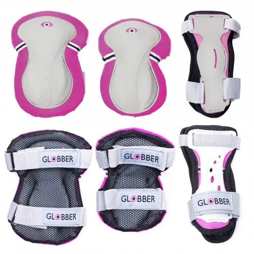 Globber Junior 3-in-1 Protective Gear (For Age 3 to 10 years) - Pink